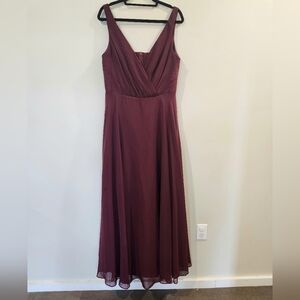 Davids Bridal Wine Bridesmaids Dress